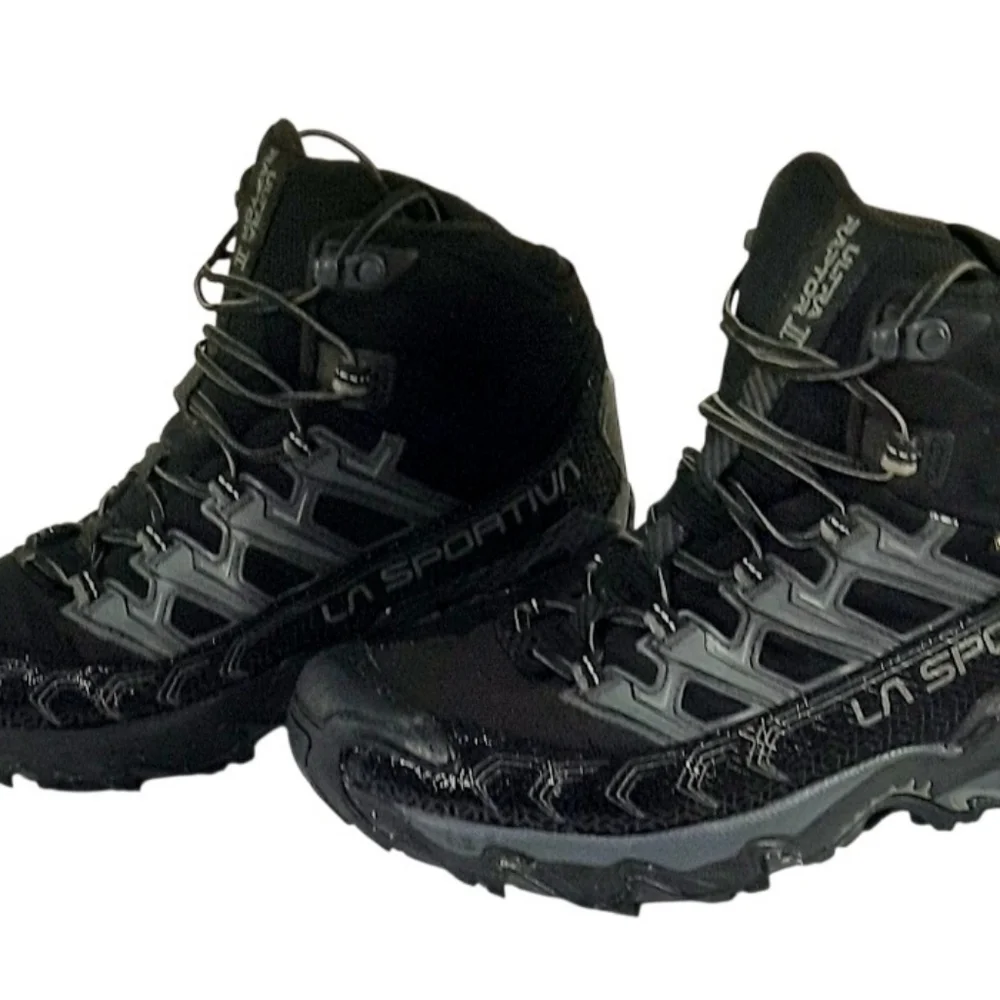 Men's sz 8 M La Sportiva Ultra Raptor II Mid GTX Black Hiking Boots Gortex